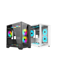 

                                    PC Cooler ICE CUBE ARGB FAN PC Case White